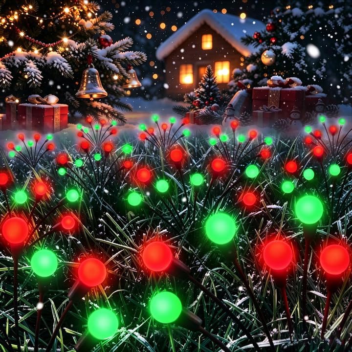 Lighting Christmas Decor - Solar Firefly Lights for Outdoor Christmas