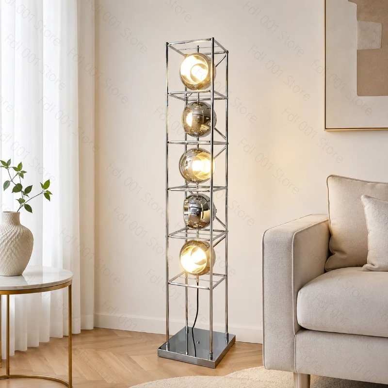 Lighting Decoration Ideas - Creative Bauhaus Floor Lamp Chrome Metal