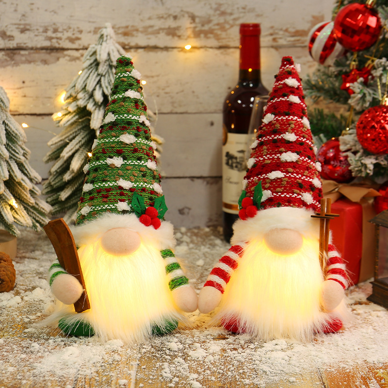 Lighting Christmas Decor - 2026 LED Light Up Sledding Gnome