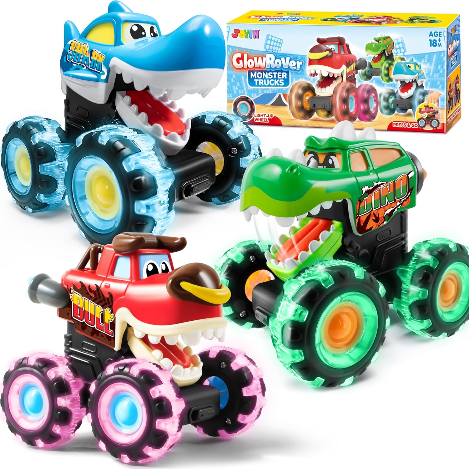 JOYFY 3 Pack Monster Truck Toy - огляд і ціна Lighting Christmas Decor