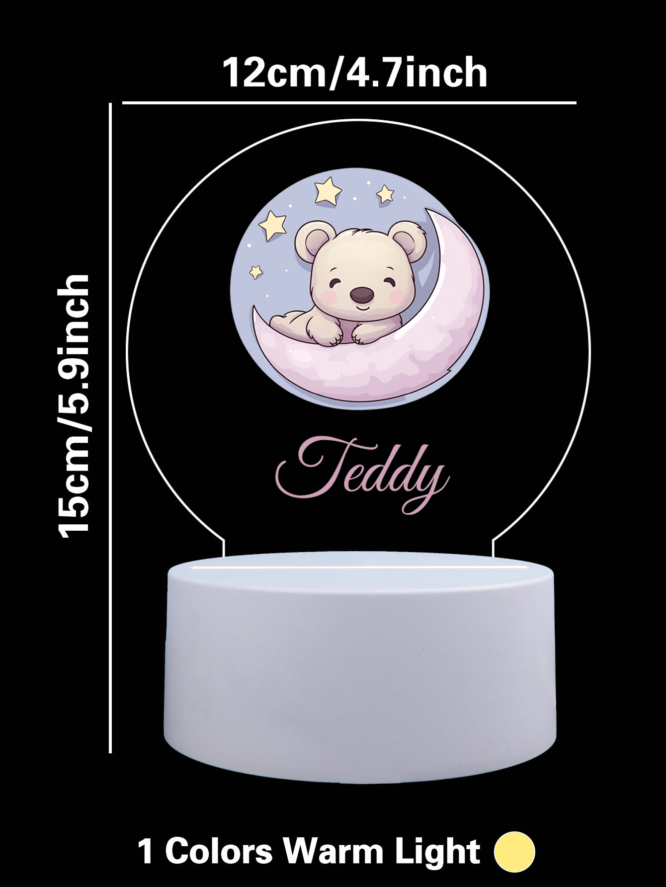 1pc Personalize Custom Moon be - огляд і ціна Lighting Visual