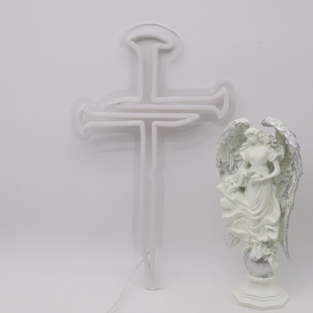 3 Nails LED Cross Neon Sign, N - огляд і ціна Lighting Decoration Ideas