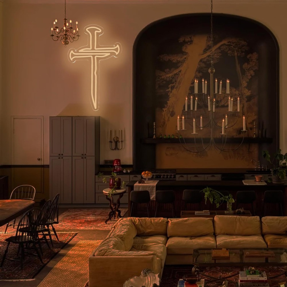 3 Nails LED Cross Neon Sign, N - огляд і ціна Lighting Decoration Ideas