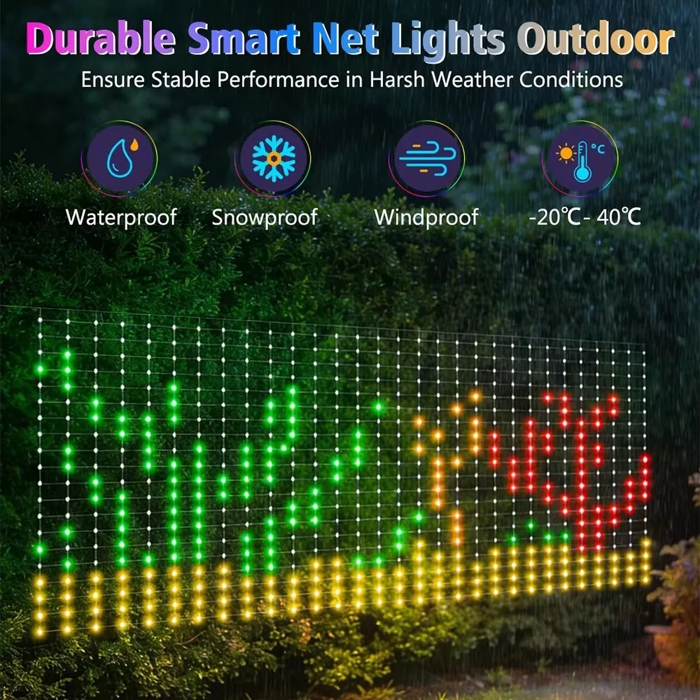 Christmas Net Lights Set Bluet - огляд і ціна Lighting Christmas Decor
