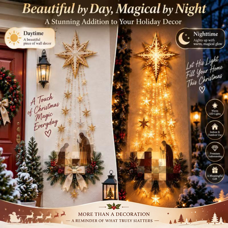 Bethlehem Star LED Wall Hangin - огляд і ціна Lighting Christmas Decor